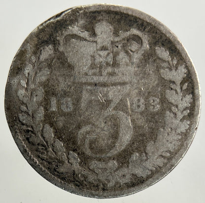 1883 Victoria Threepence Silver Coin | Collectable Grade