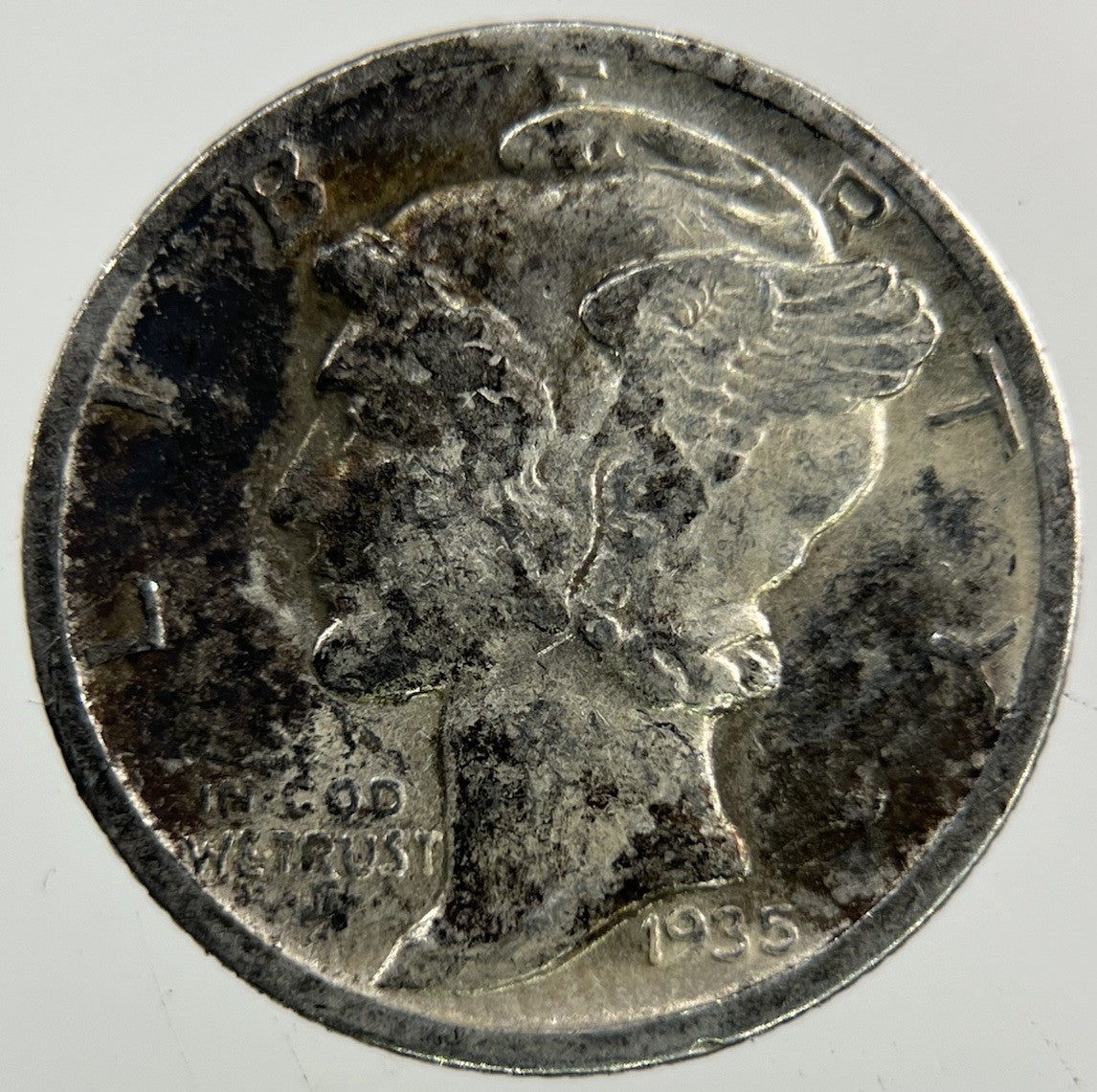 1935 - S US USA Mercury Dime Silver Coin | Collectable Grade