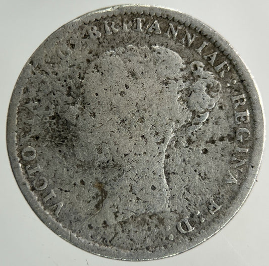 British Victoria Threepence Silver Coin | Worn Grade