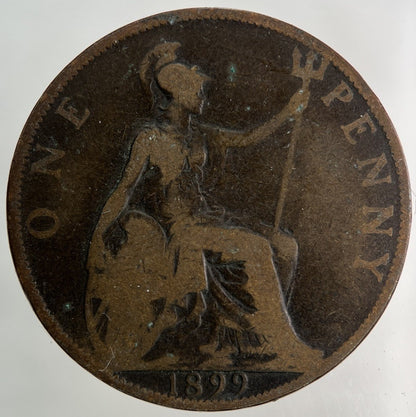 1899 Victoria One Penny Coin | Collectable Grade