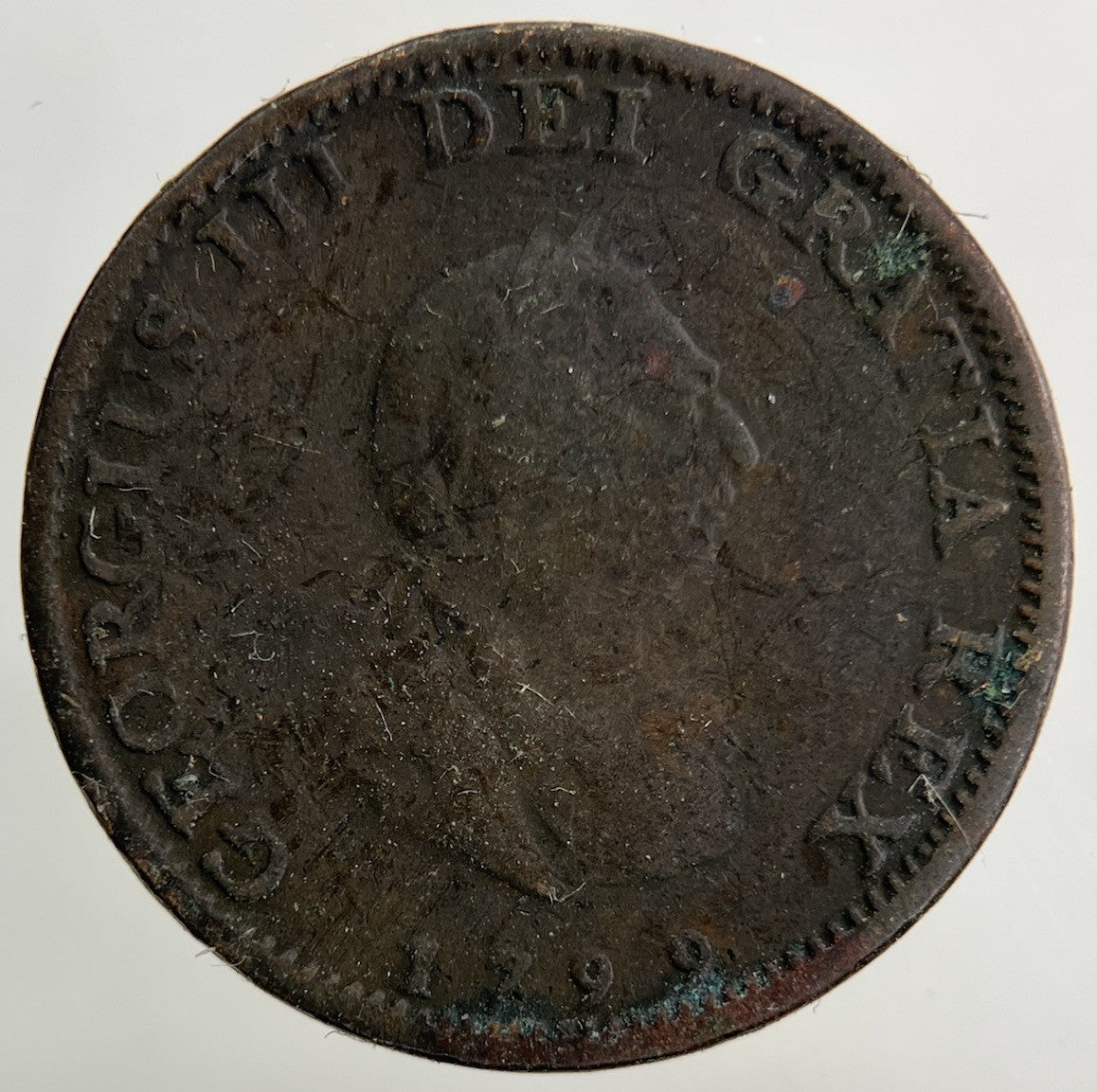 1799 George III 3rd Farthing Coin | Collectable Grade