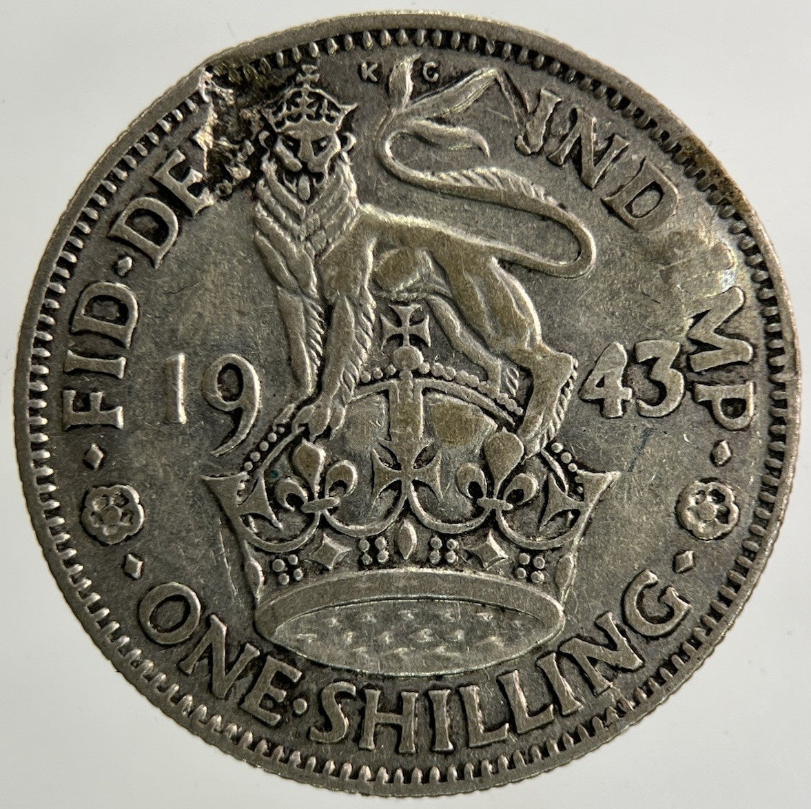 1943 George VI Shilling Silver Coin | Collectable Grade