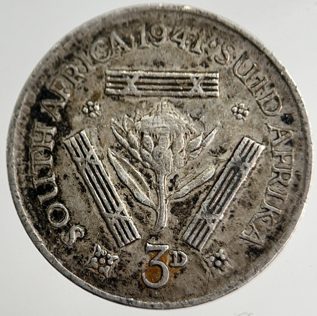 1941 South Africa Threepence Silver Coin | Collectable Grade | a8428