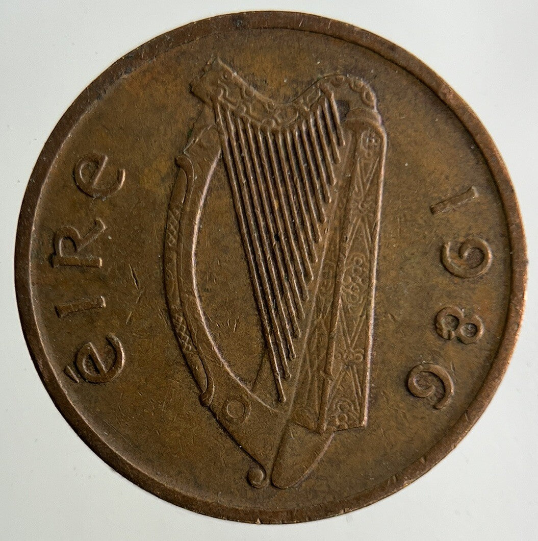 1986 Irish 1p One - Pence Coin | Fine Collectable Grade