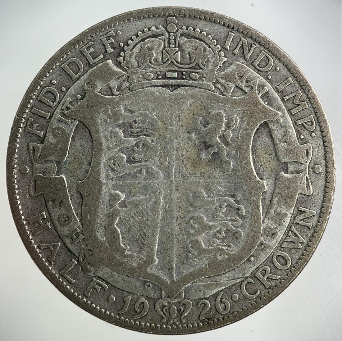 1926 George V Half - Crown Silver Coin | Fine Collectable Grade