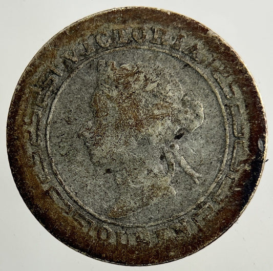 Ceylon 10 Cents Silver Coin | Fair Grade