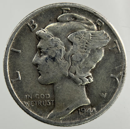 1944 US USA Mercury Dime Silver Coin | Collectable Grade