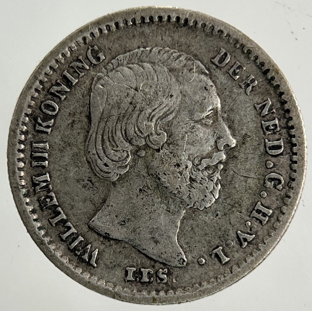 1863 Netherlands 5 Cents Silver Coin | Fine Collectable Grade