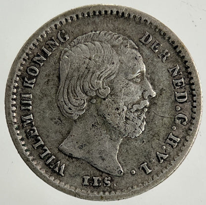 1863 Netherlands 5 Cents Silver Coin | Fine Collectable Grade