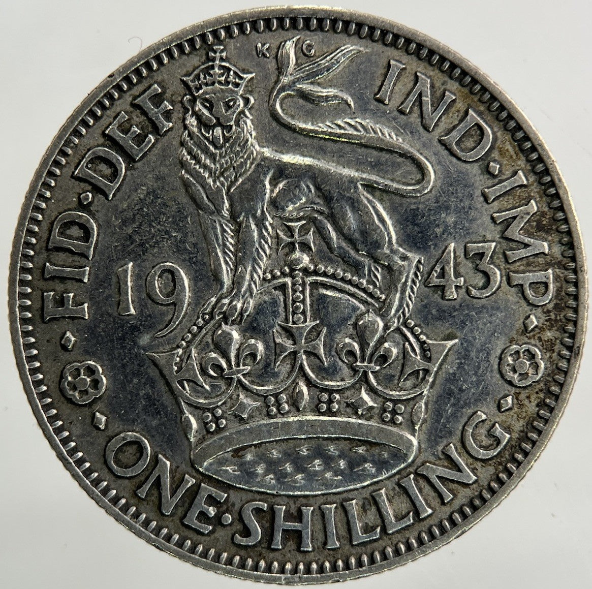 1943 George VI Shilling Silver Coin | Fine Collectable Grade