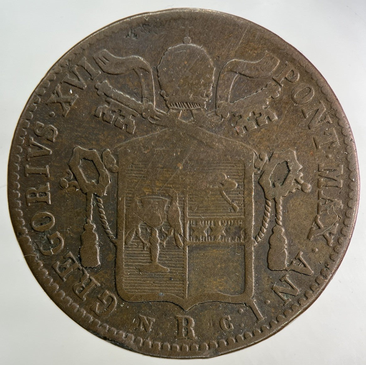 1831 Italy Papal States Romano Rome Baiocco Coin | Collectable Grade
