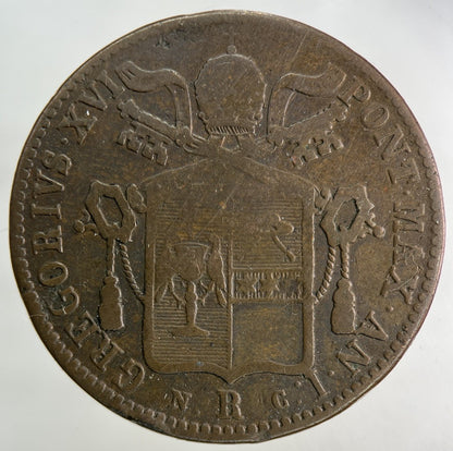1831 Italy Papal States Romano Rome Baiocco Coin | Collectable Grade