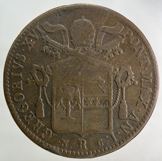 1831 Italy Papal States Romano Rome Baiocco Coin | Collectable Grade