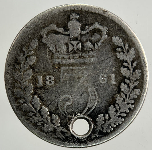 1861 Victoria Threepence Silver Coin | Collectable Grade