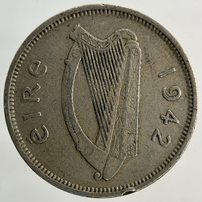 1942 Irish Sixpence Coin | Fine Collectable Grade