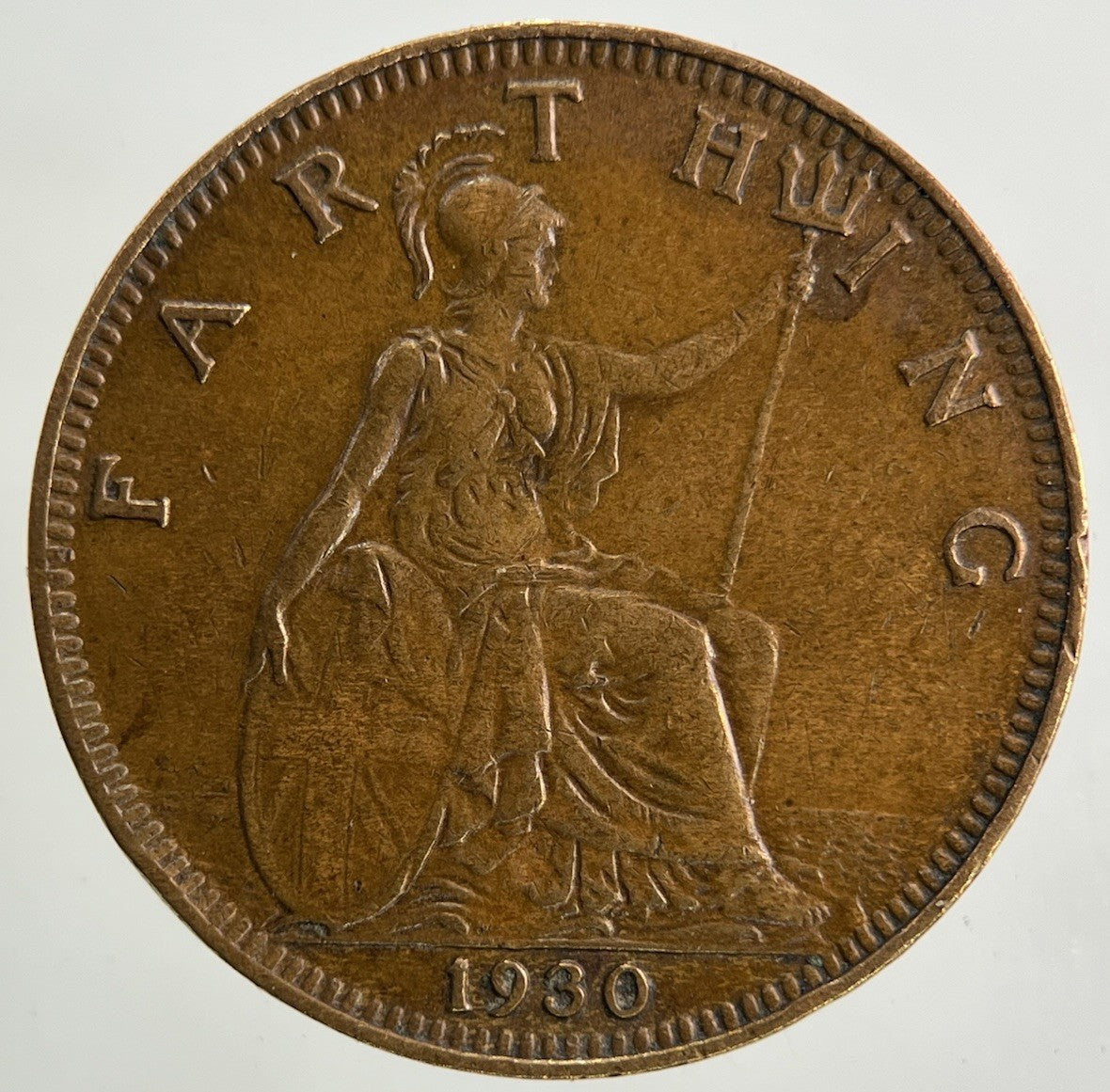 1930 George V Farthing Coin | Fine Collectable Grade