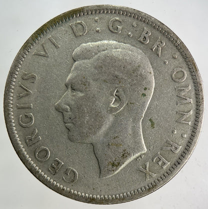1946 George VI Half - Crown Silver Coin | Fine Collectable Grade