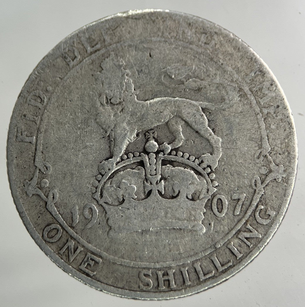 1907 Edward VII Shilling Silver Coin | Collectable Grade