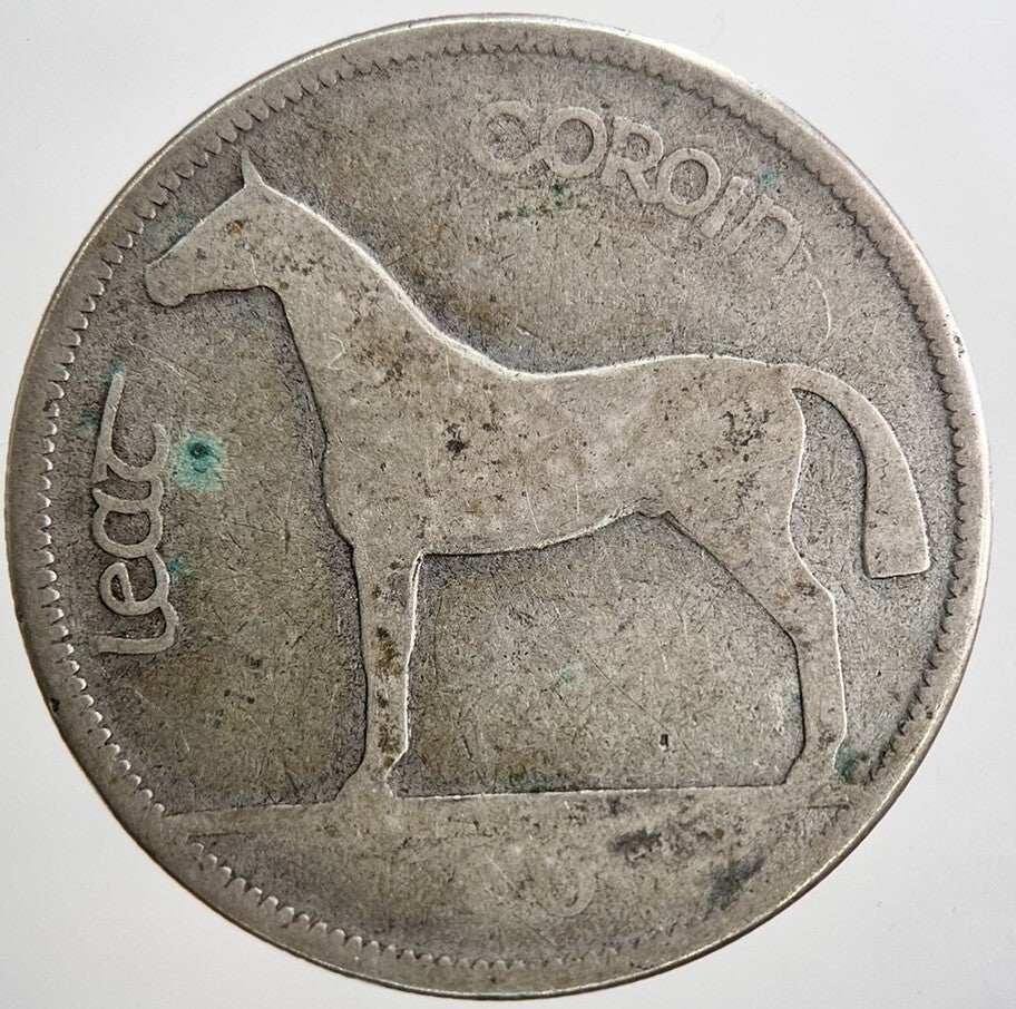 1933 Irish Half - Crown Horse Silver Coin | Collectable Grade | a6408
