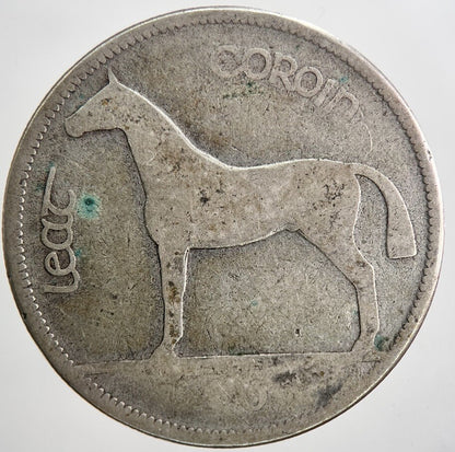 1933 Irish Half - Crown Horse Silver Coin | Collectable Grade | a6408