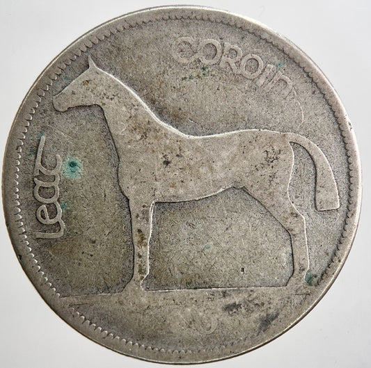 1933 Irish Half - Crown Horse Silver Coin | Collectable Grade | a6408