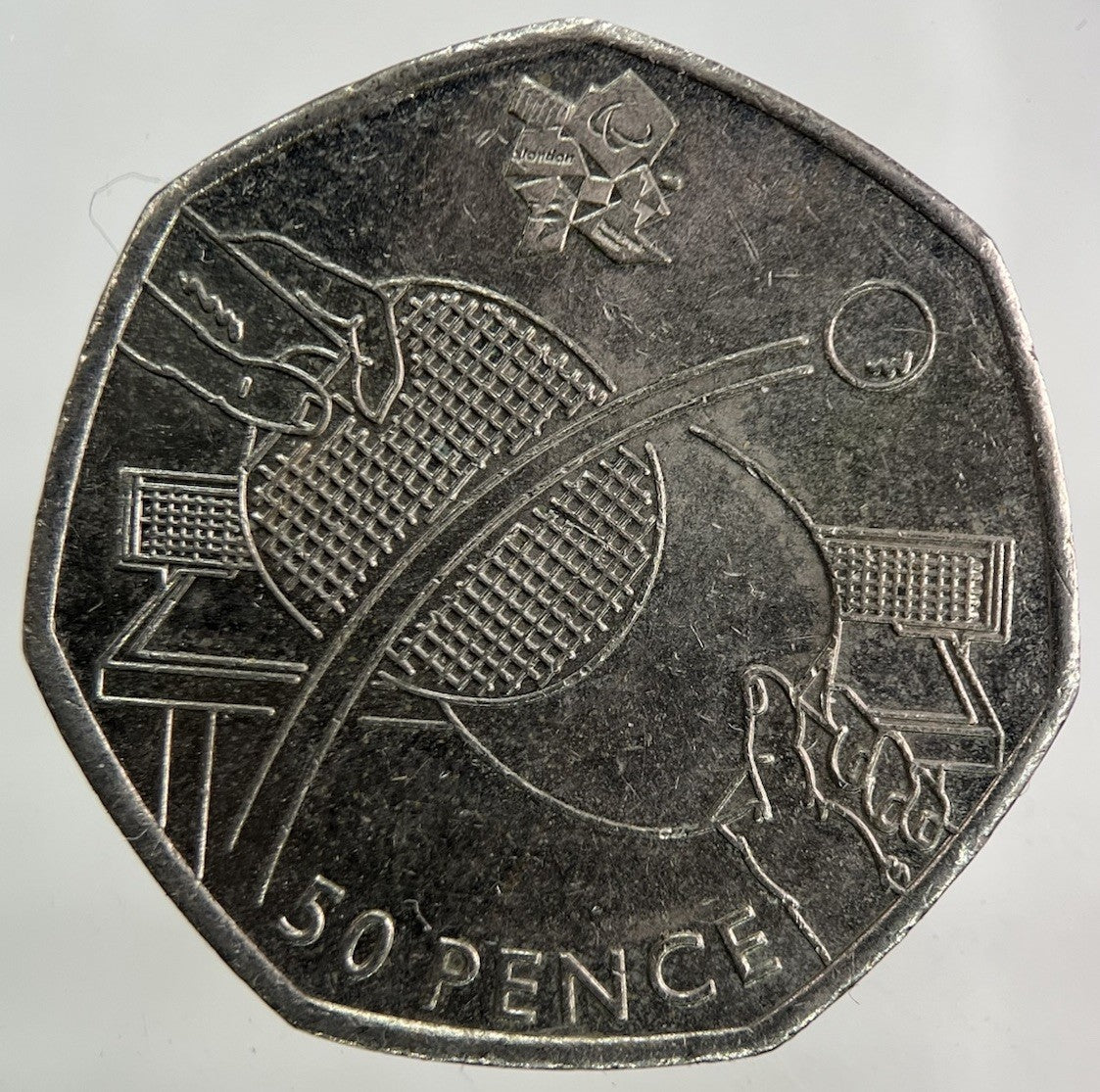 2011 London Olympics Table Tennis Team 50p Fifty - Pence Coin | Collectable Grade