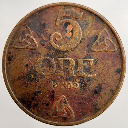 1939 Norway 5 Ore Coin | Collectable Grade