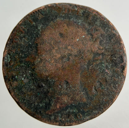 1840 Victoria Farthing Coin | Worn Grade