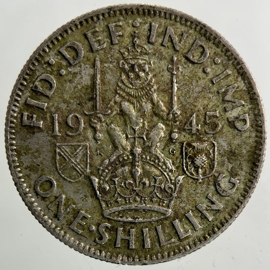 1945 George VI Shilling Silver Coin | Very High Grade