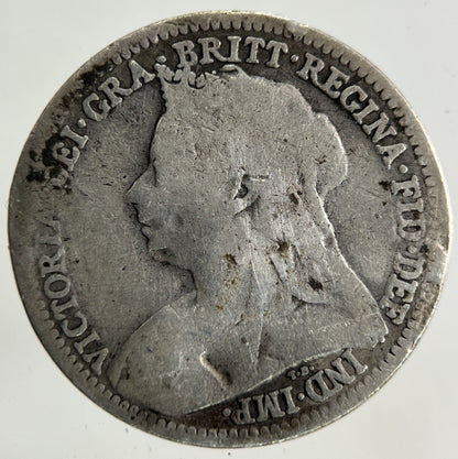 1901 Victoria Threepence Silver Coin | Fair Grade