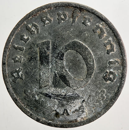 1940 - A Nazi Germany 10 Pfennig Coin | Very High Grade