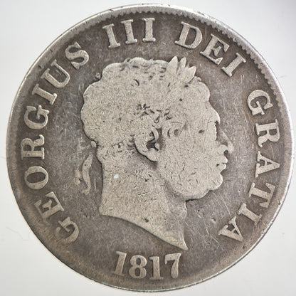 1817 George III 3rd Half - Crown Silver Coin | Collectable Grade