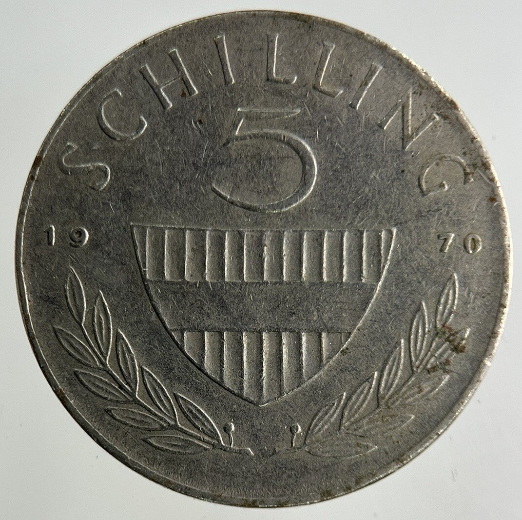 1970 Austria 5 Schilling Coin | Fine Collectable Grade