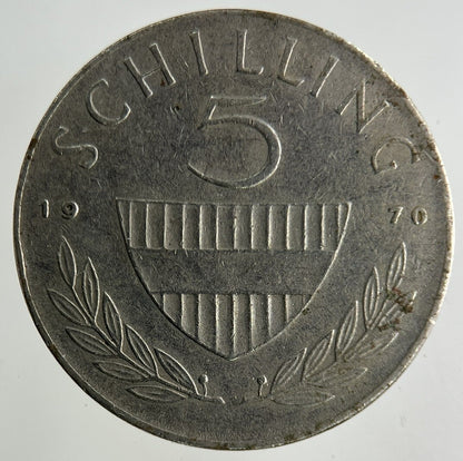 1970 Austria 5 Schilling Coin | Fine Collectable Grade