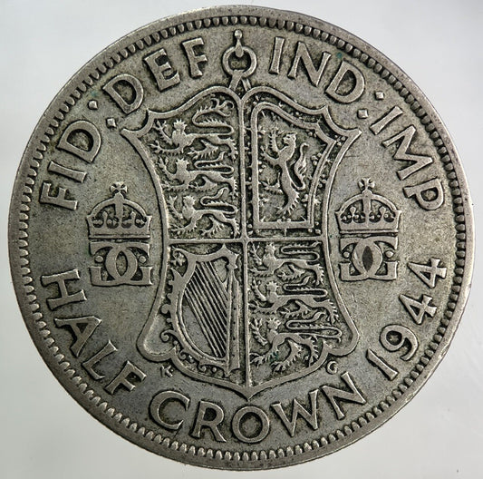 1944 George VI Half - Crown Silver Coin | Fine Collectable Grade