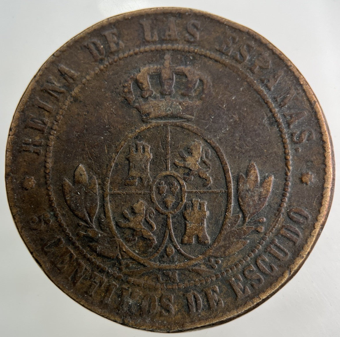 1867 Spain 5 Centimos Coin | Collectable Grade