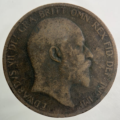 1902 Edward VII One Penny Coin | Collectable Grade