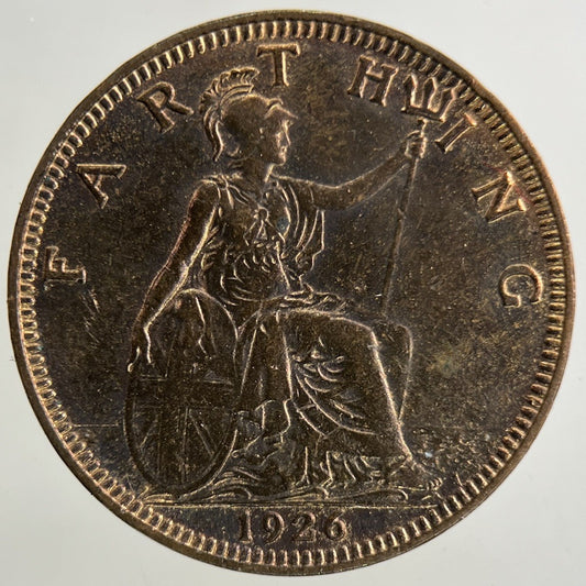 1926 George V Farthing Coin | Fine Collectable Grade