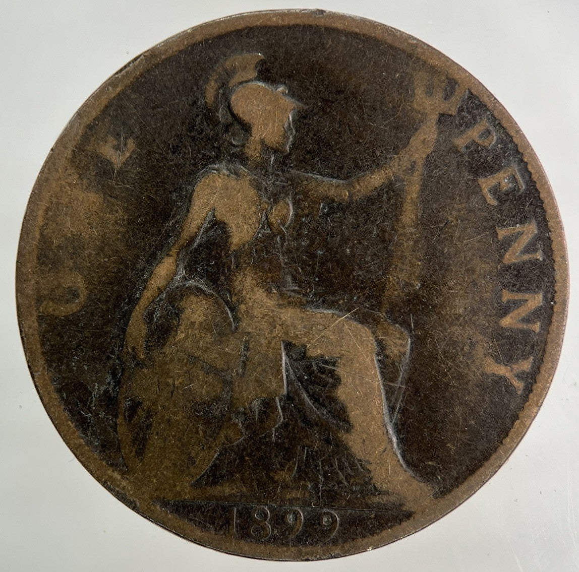1899 Victoria One Penny Coin | Fair Grade