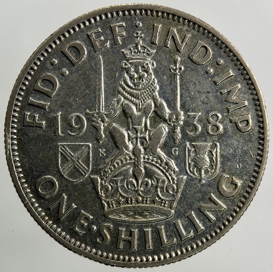 1938 George VI Shilling Silver Coin | Fine Collectable Grade