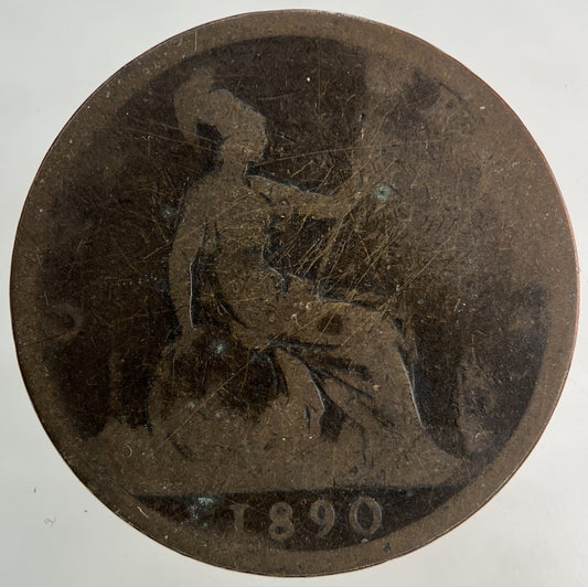 1890 Victoria One Penny Coin | Collectable Grade