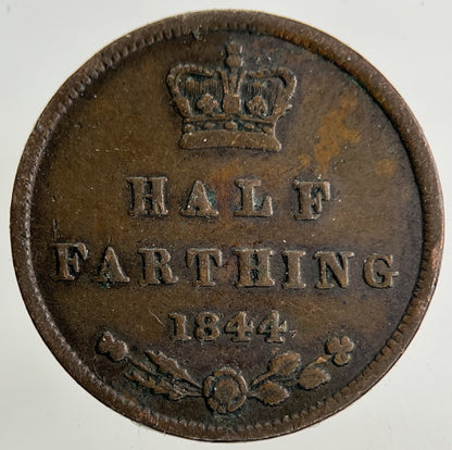 1844 Victoria Half - Farthing Coin | Fine Collectable Grade
