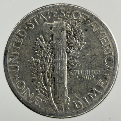 1937 US USA Mercury Dime Silver Coin | Collectable Grade