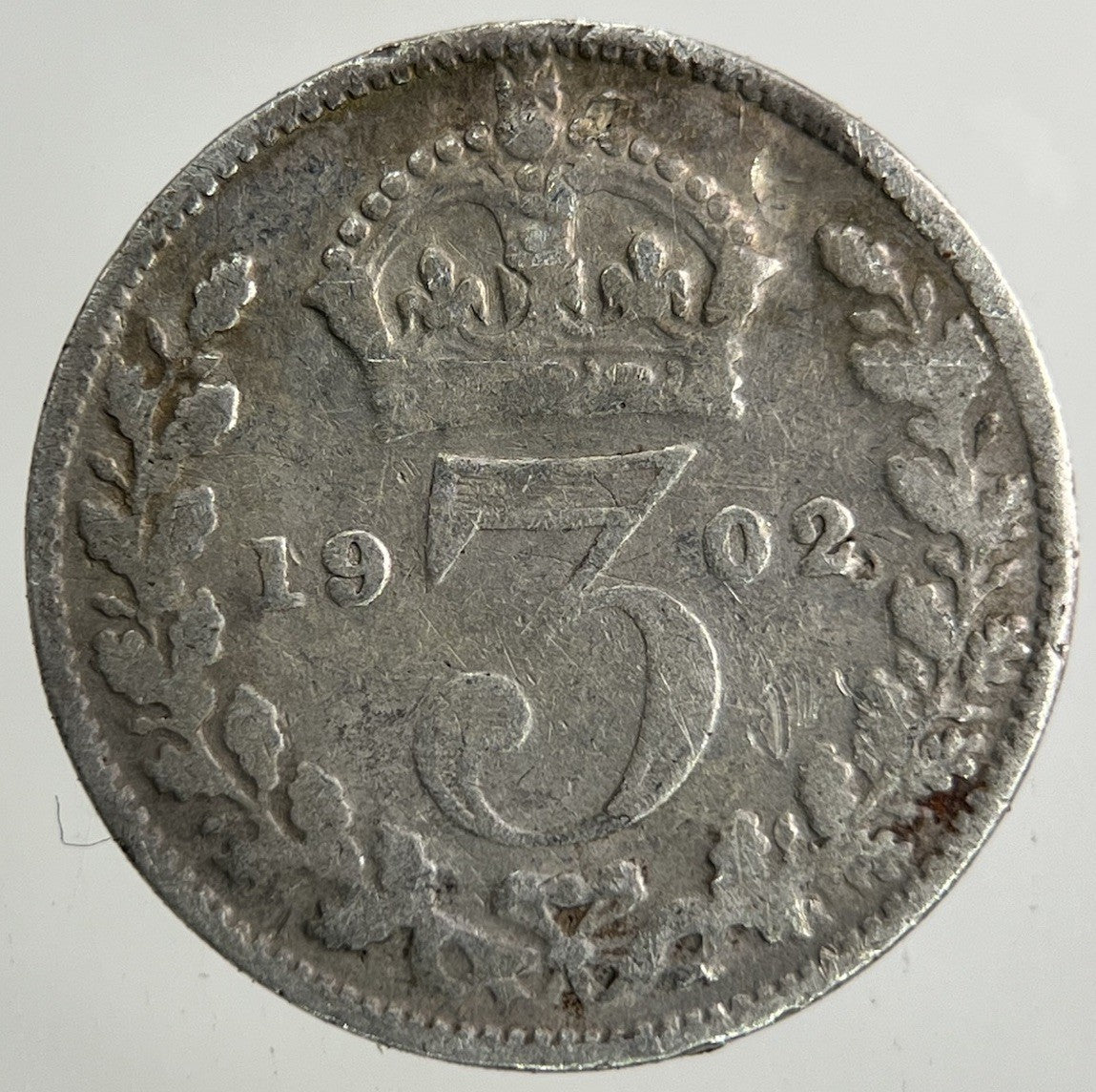 1902 Edward VII Threepence Silver Coin | Collectable Grade