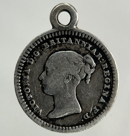 1862 Victoria Three - Half - Pence 1 1/2 Silver Coin | Fine Collectable Grade