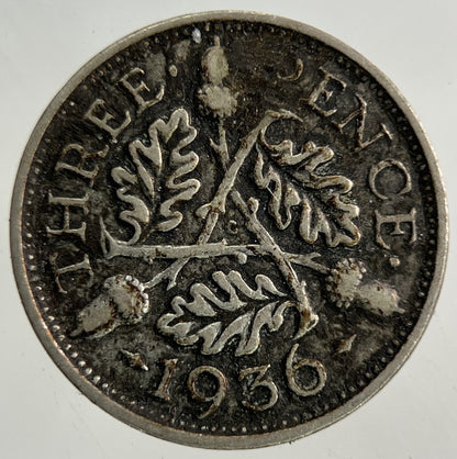 1936 George V Threepence Silver Coin | Collectable Grade