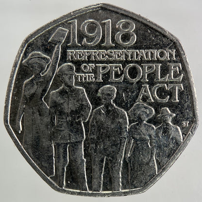 2018 Representation Of The People Act 50p Fifty - Pence Coin | Collectable Grade