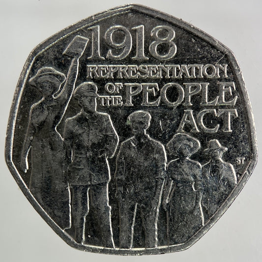 2018 Representation Of The People Act 50p Fifty - Pence Coin | Collectable Grade