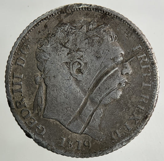 1819 George III 3rd Sixpence Silver Coin | Collectable Grade