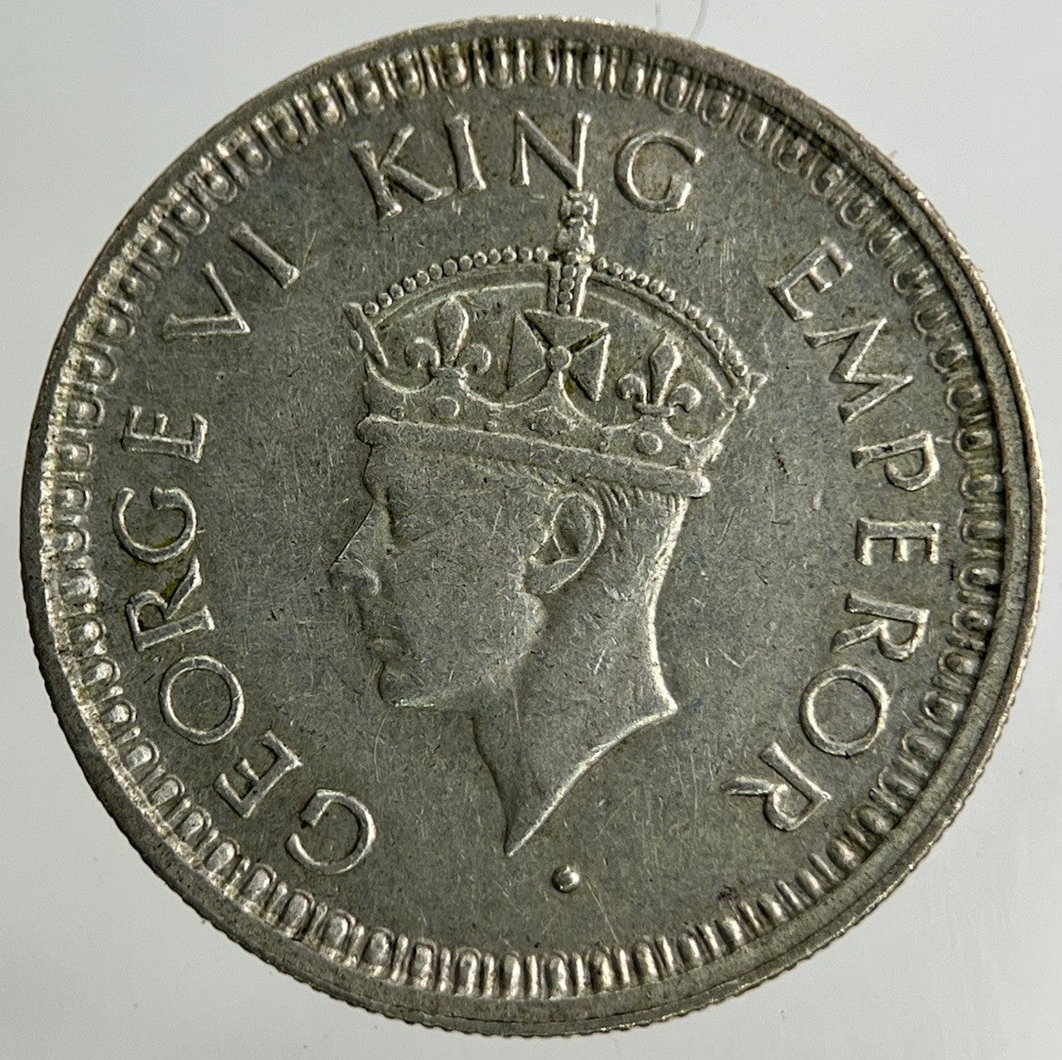 1945 India Quarter 1/4 Rupee Silver Coin | Fine Collectable Grade